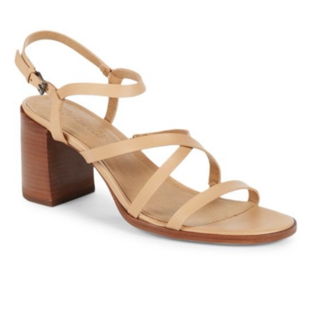 NWOT MADEWELL Edie Strappy Block Heel sandal heels. Size 11